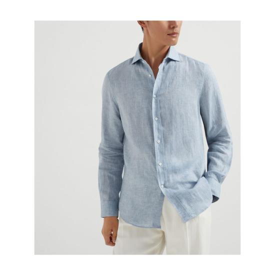 25SS 브루넬로 쿠치넬리 긴팔 셔츠 MM6840627 - BRUNELLO CUCINELLI