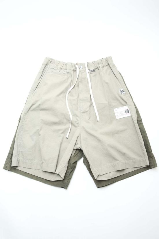  메종 미하라 야스히로 숏팬츠 포 레그 쇼츠 카키