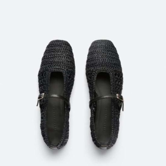  프레다 살바도르 뮬/슬리퍼 쥘 발레 플랫 블랙 - FREDA SALVADOR