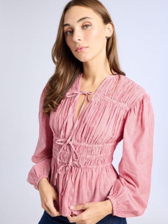  Mille 블라우스 밀레 엘라  탱고 스트라이프 - MILLE