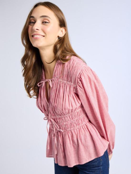  Mille 블라우스 밀레 엘라  탱고 스트라이프