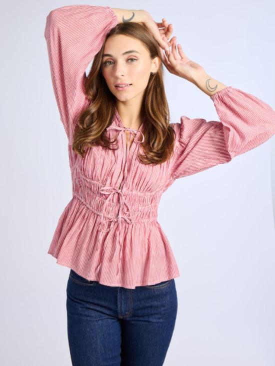  Mille 블라우스 밀레 엘라  탱고 스트라이프 - MILLE