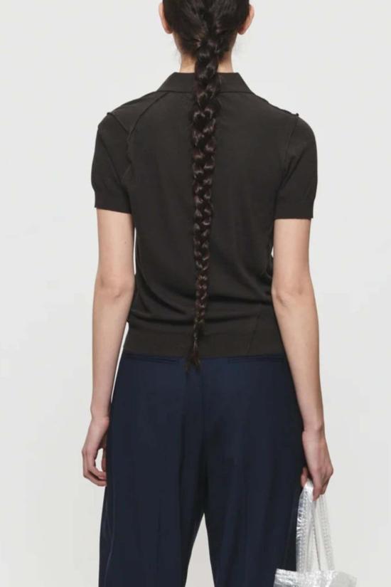  6397 반팔 티셔츠 인사이드 아웃 폴로 에스프레소 - 6397