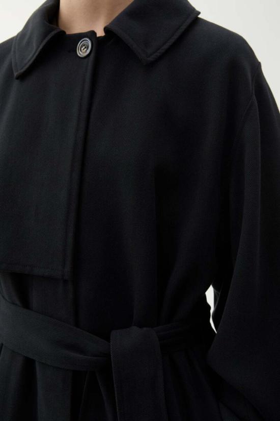  로데브예 트렌치 코트 로데비에르 폰다 트렌치 블랙 - RODEBJER