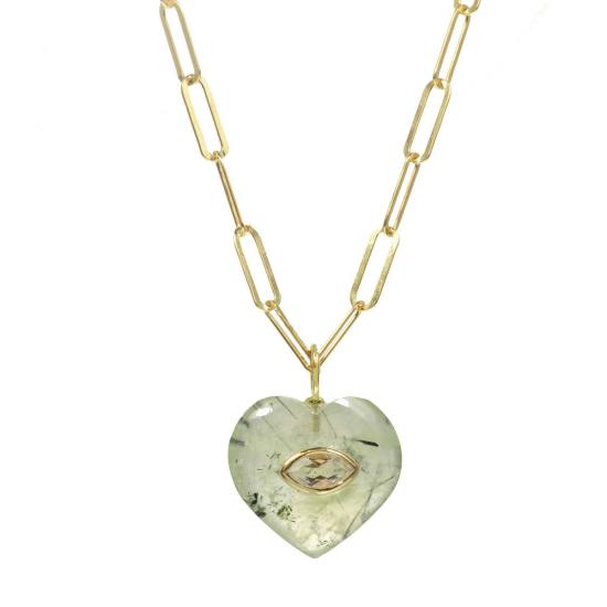  Rachel Reinhardt 목걸이/팬던트 레이첼 라인하르트 프레나이트 하트 네크리스 골드