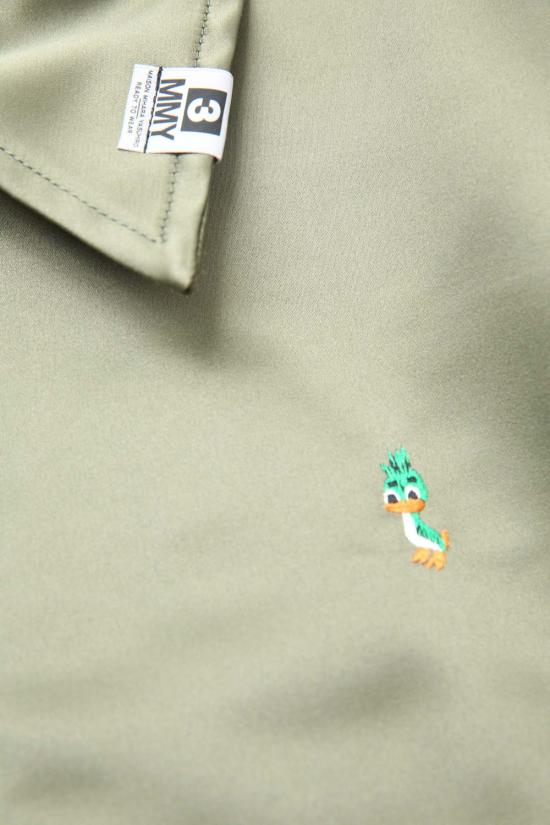  메종 미하라 야스히로 자켓 양쪽 프런트 새틴 재킷 카키 - MAISON MIHARA YASUHIRO