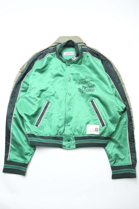  메종 미하라 야스히로 자켓 양쪽 프런트 새틴 재킷 카키 - MAISON MIHARA YASUHIRO