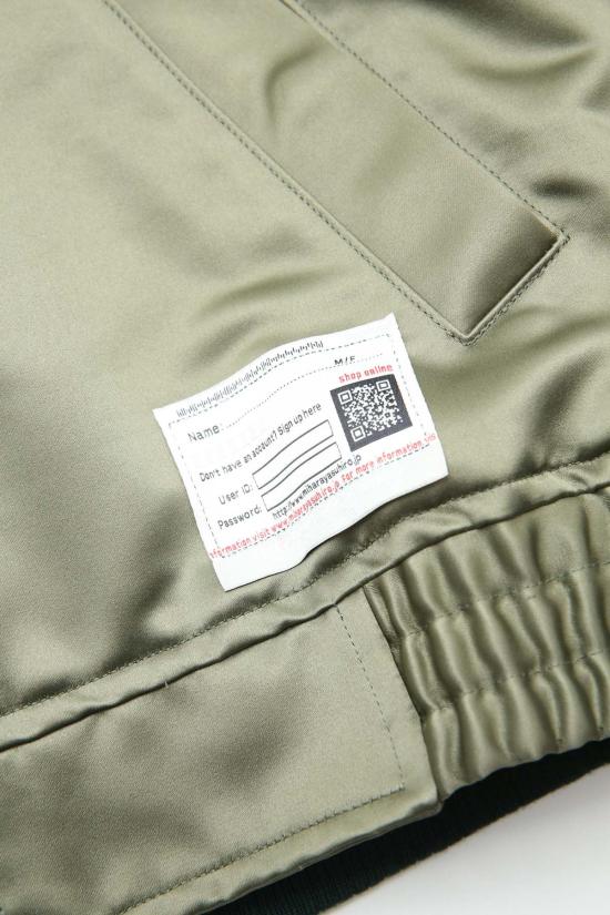  메종 미하라 야스히로 자켓 양쪽 프런트 새틴 재킷 카키 - MAISON MIHARA YASUHIRO