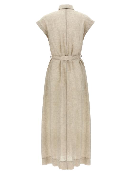 25SS 브루넬로 쿠치넬리 롱 원피스 MM633AHA92C200 Beige - BRUNELLO CUCINELLI