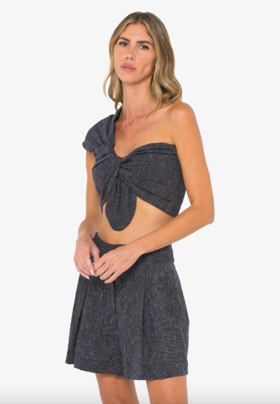  제이비큐 숏팬츠 JBQ 말로우 숏 미드나잇 스트라이프 - JBQ