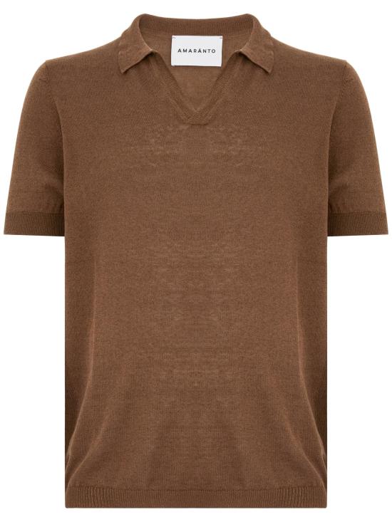 25SS 아마란토 폴로 티셔츠 B9D0016 DU 63M MARRONE