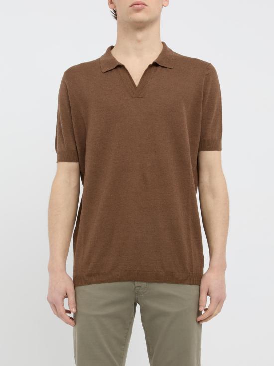 25SS 아마란토 폴로 티셔츠 B9D0016 DU 63M MARRONE - AMARANTO