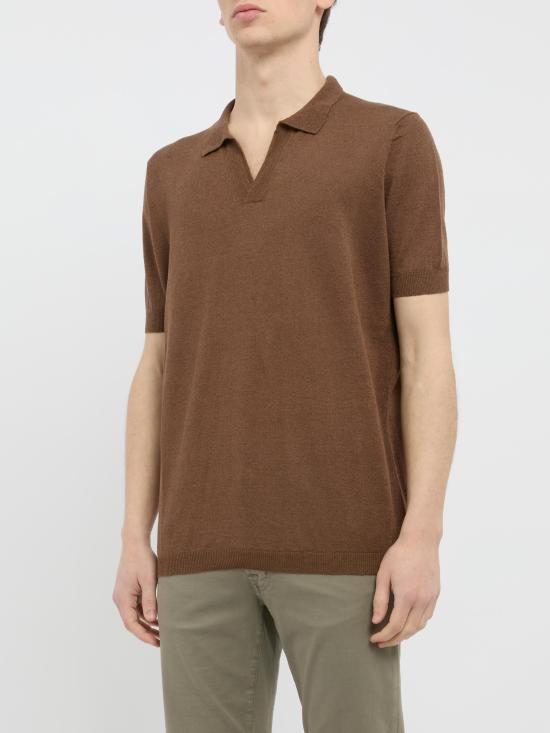 25SS 아마란토 폴로 티셔츠 B9D0016 DU 63M MARRONE - AMARANTO