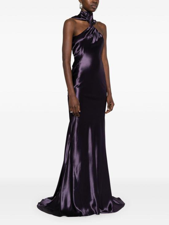 25SS 디 아티코 롱 원피스 250WCW00222VVV102AA 035 PURPLE - THE ATTICO