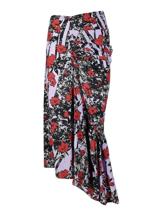  콜빌 미디 스커트 CVF24434LRWPRPRED Multicolour