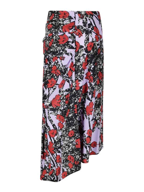  콜빌 미디 스커트 CVF24434LRWPRPRED Multicolour - COLVILLE