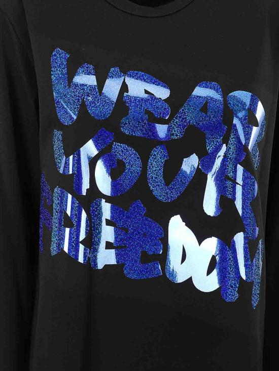 25FW 꼼데가르송 긴팔 티셔츠 RNT004W241 Black - COMME DES GARCONS