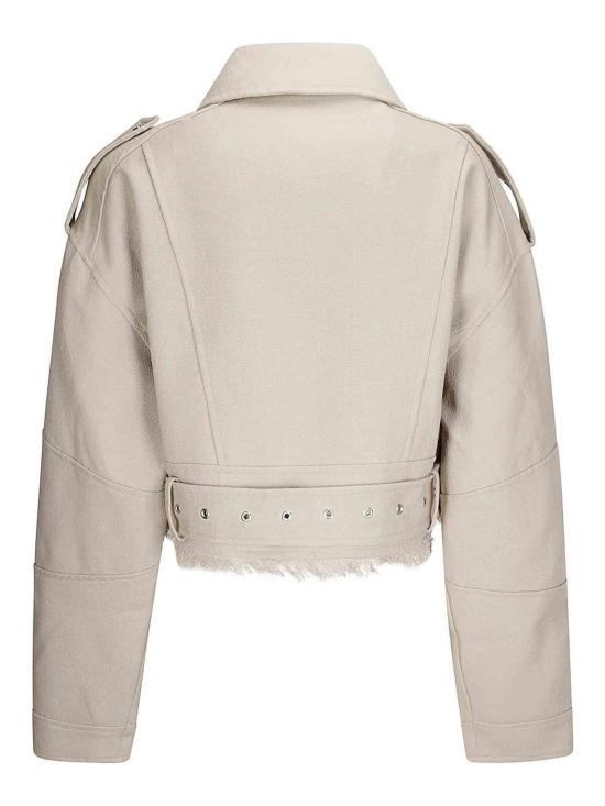  마르케스 알메이다 가죽 자켓 PRE24JK0205WVBG Beige - MARQUES ALMEIDA