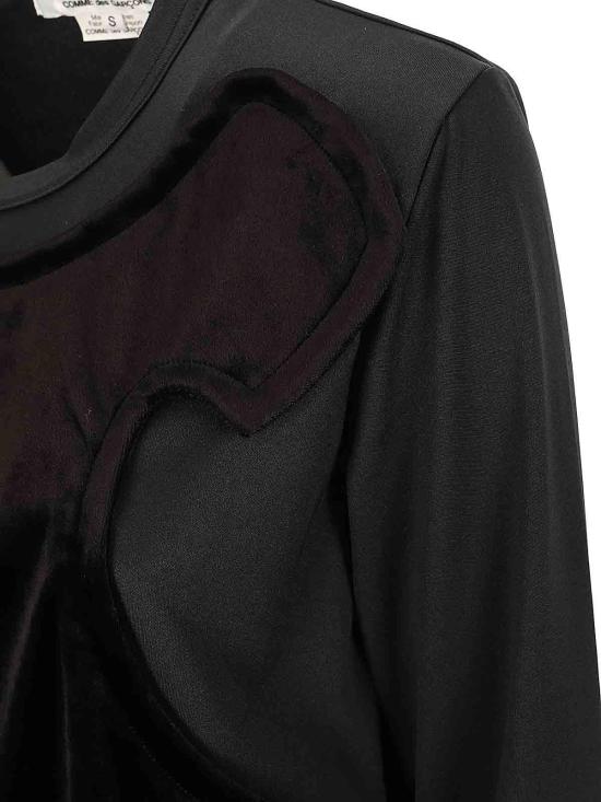 25FW 꼼데가르송 긴팔 티셔츠 RNT008W241 Black - COMME DES GARCONS