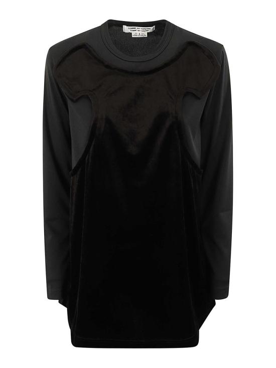 25FW 꼼데가르송 긴팔 티셔츠 RNT008W241 Black