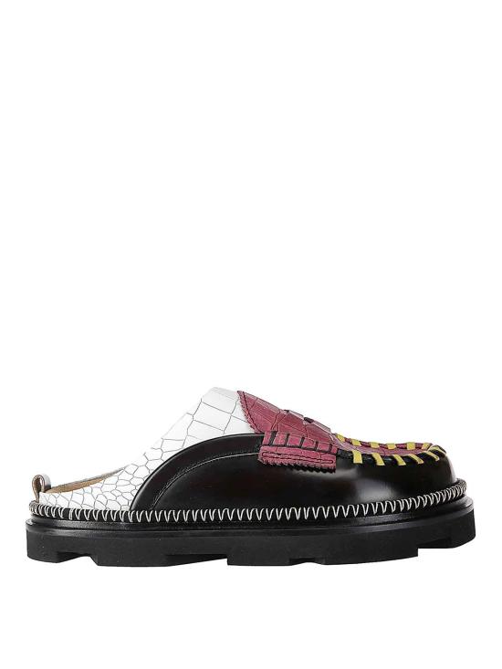  콜빌 뮬/슬리퍼 CV041CBWREDWHT Black