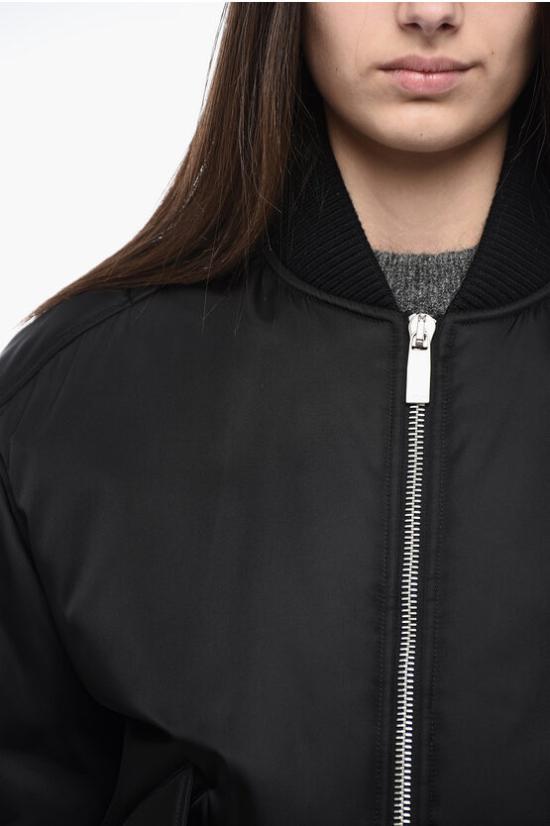  오프화이트 봄버 자켓 OWEH028F23 FAB001 1010 Black - OFF WHITE