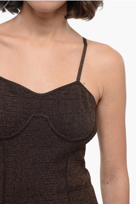  지방시 숏 원피스 BW21QE4 ZHL 315 Brown - GIVENCHY