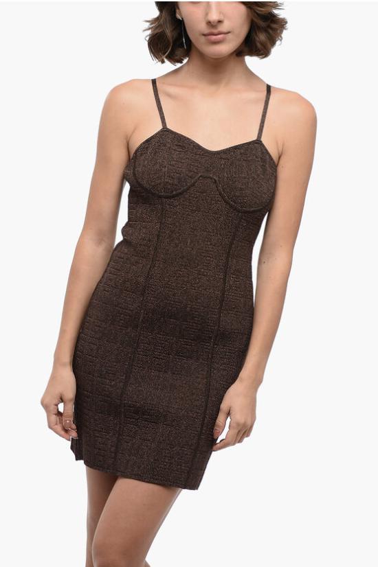  지방시 숏 원피스 BW21QE4 ZHL 315 Brown - GIVENCHY