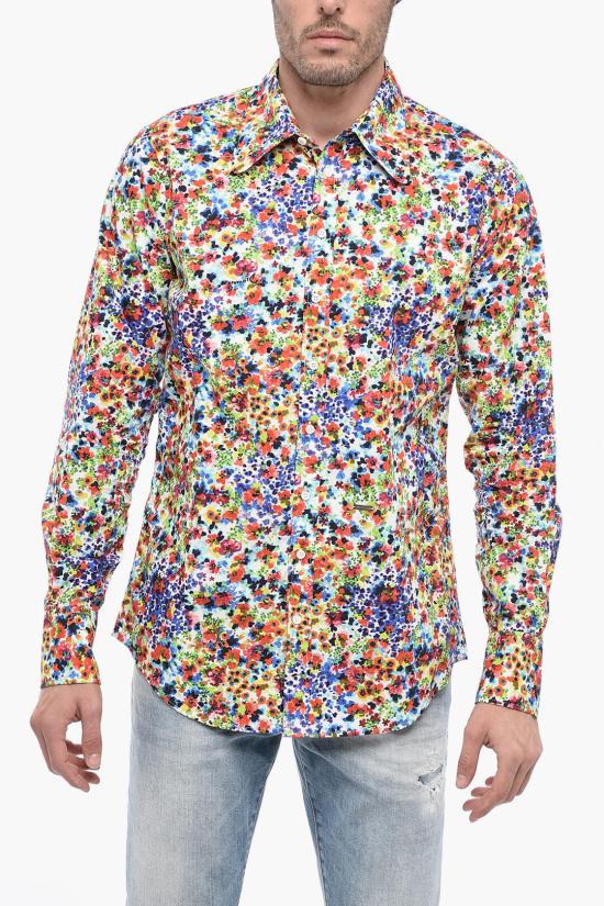  디스퀘어드2 긴팔 셔츠 S71DM0615 S76666 001S Multicolor