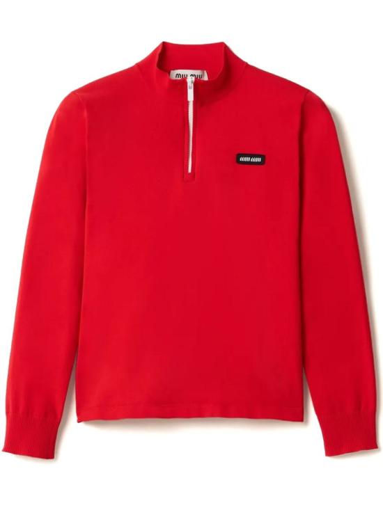 25SS 미우미우 스웨터 MMLA86SOOO16WL F0011 ROSSO Red