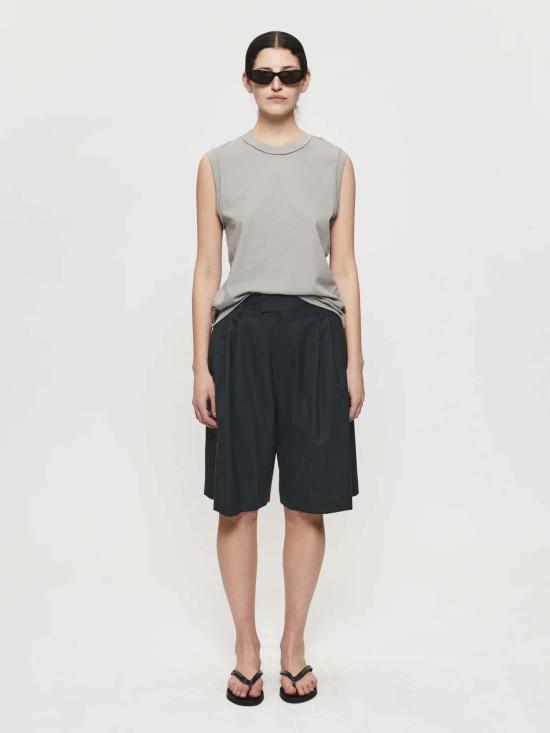  6397 숏팬츠 3 플리트 숏 아스팔트