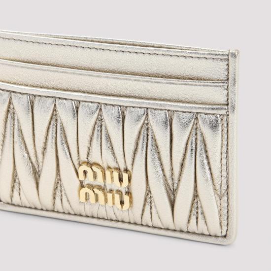 25SS 미우미우 지갑 5MC076 AFPP F0846 PIRITE METALLIC - MIU MIU