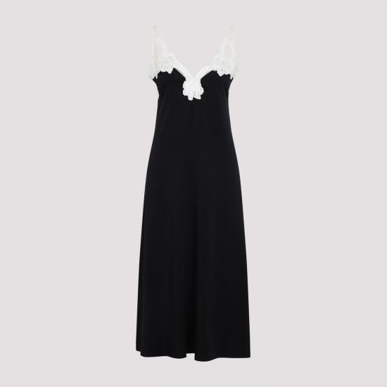 25SS 질샌더 롱 원피스 J02CT0468 J76018 001 BLACK - JIL SANDER
