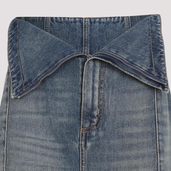 25SS 알렉산더 맥퀸 스커트 817920 QMACV 4315 INDIGO STONEWASHED BLUE - ALEXANDER MCQUEEN