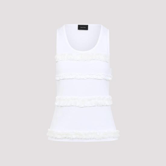 25FW 시몬로샤 민소매 티셔츠 5345 0553 WHITE - SIMONE ROCHA