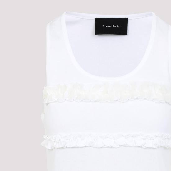 25FW 시몬로샤 민소매 티셔츠 5345 0553 WHITE - SIMONE ROCHA