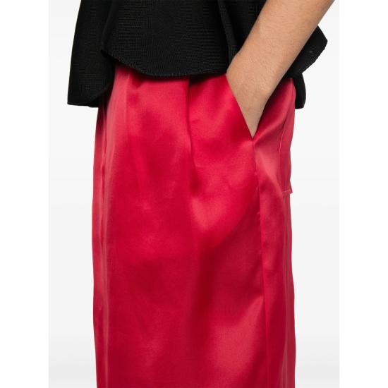 25SS 케이트 롱 스커트 41493002 625 W3002 RED - KHAITE