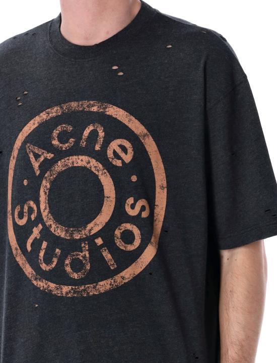 25SS 아크네 스튜디오 반팔 티셔츠 CL0294 975 Nero - ACNE STUDIOS