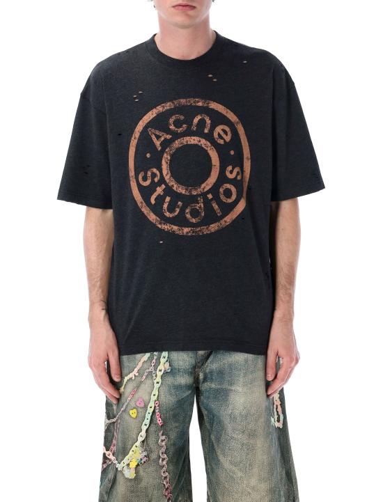 25SS 아크네 스튜디오 반팔 티셔츠 CL0294 975 Nero