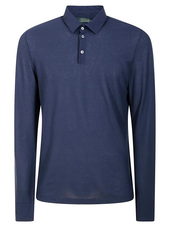 25SS 자노네 폴로 티셔츠 815102 ZG380 Z0178 BLUE INK