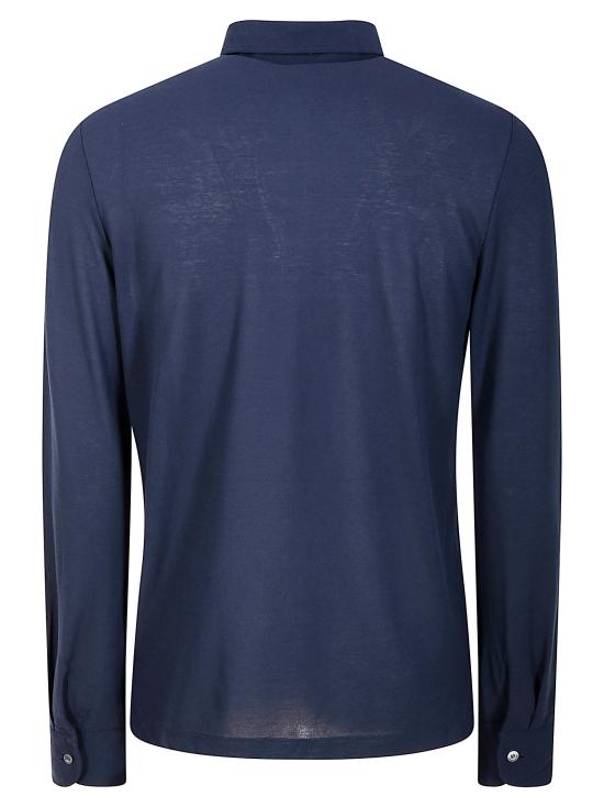 25SS 자노네 폴로 티셔츠 815102 ZG380 Z0178 BLUE INK - ZANONE