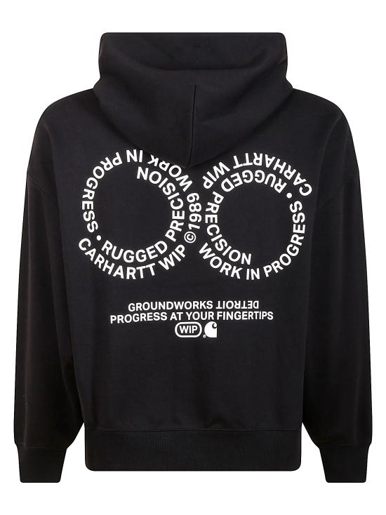 25SS 칼하트 WIP 후드 티셔츠 I034690 0D2XX BLACK WHITE - CARHARTT WIP