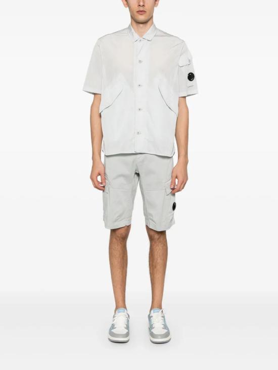 25SS 씨피 컴퍼니 숏팬츠 18CMBE116A005694G800 BLUE FOX DOM - C.P. COMPANY