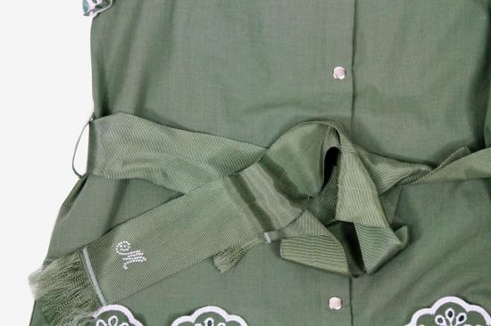 25SS [키즈] 모나리자 원피스 179201 97530024 Green - MONNALISA