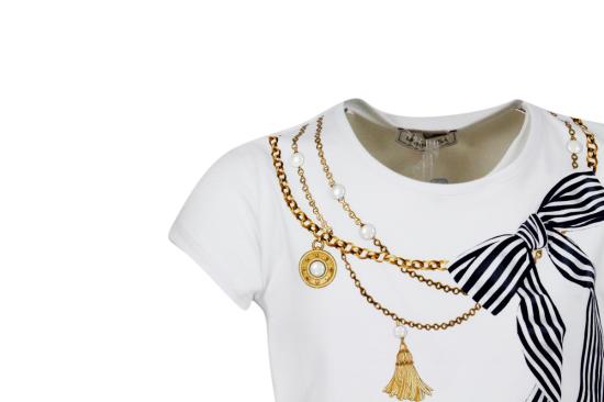 25SS [키즈] 모나리자 티셔츠 11A628 12010099 White - MONNALISA