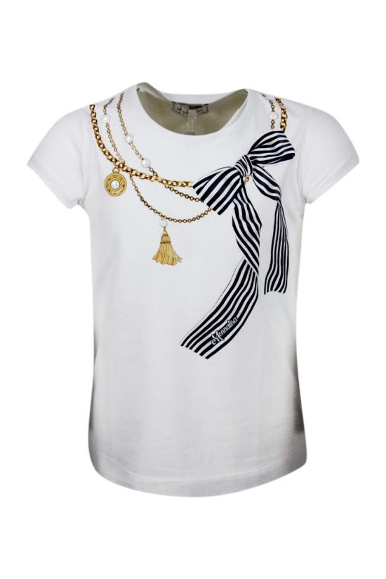 25SS [키즈] 모나리자 티셔츠 11A628 12010099 White