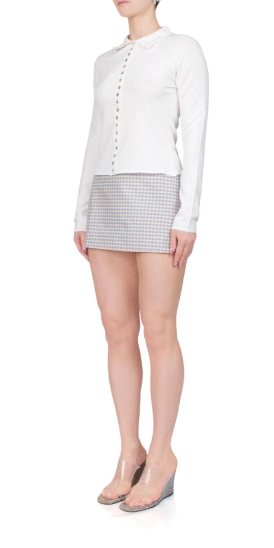  샌디리앙 숏 스커트 샌디 리앙 주스 스커트 아쿠아 멀티 - SANDY LIANG