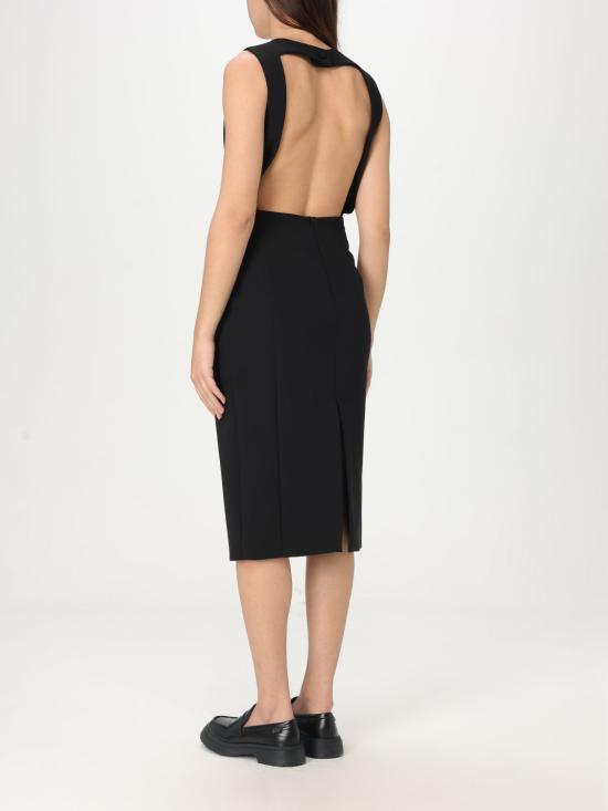 25FW 모스키노 롱 원피스 04460524 0555 Black - MOSCHINO