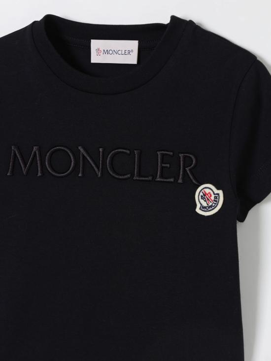 25FW [키즈] 몽클레어 티셔츠 8C0001389AT9 F99 Black - MONCLER