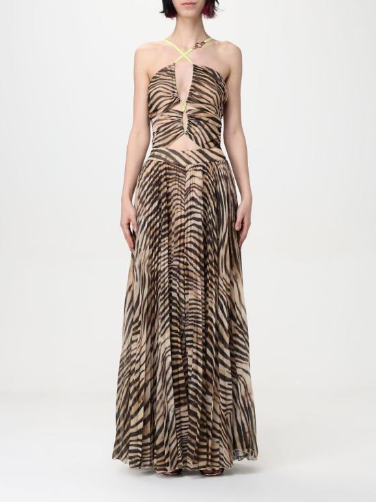 25SS 저스트까발리 롱 원피스 78PAO934NS601 716 Brown